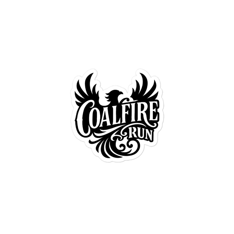 Black and White Logo Sticker