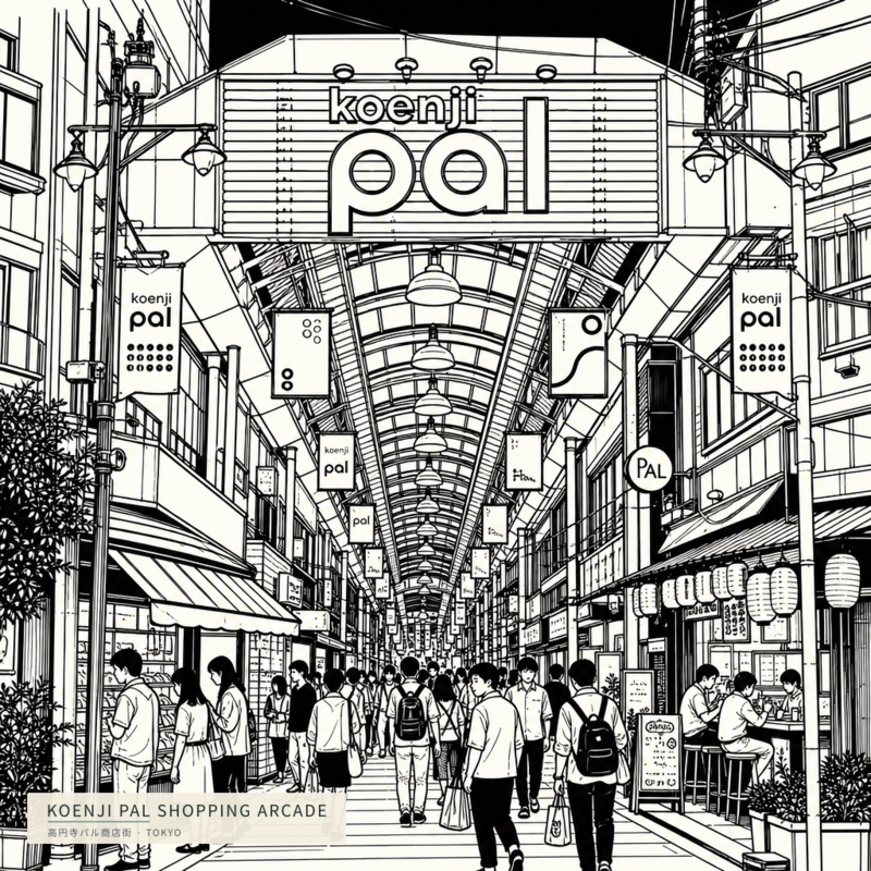 Koenji Pal Shopping Arcade(高円寺パル商店街)のアートワーク
