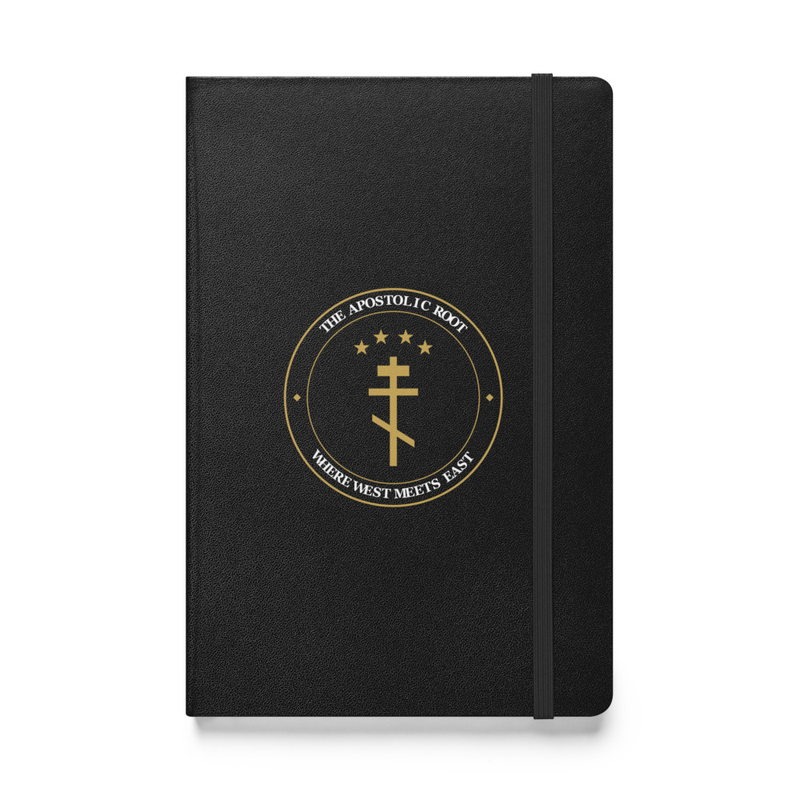 Notebooks — Circle Eastern Cross Stamp — Black