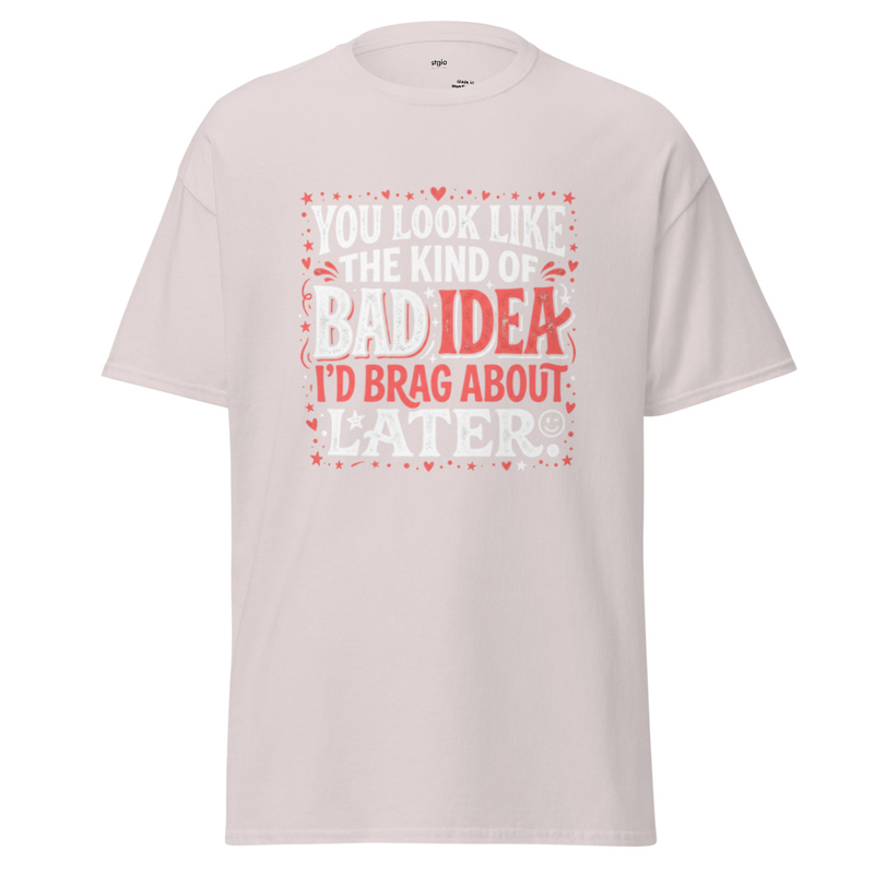 Bad Idea Unisex classic tee – S, Ice Grey