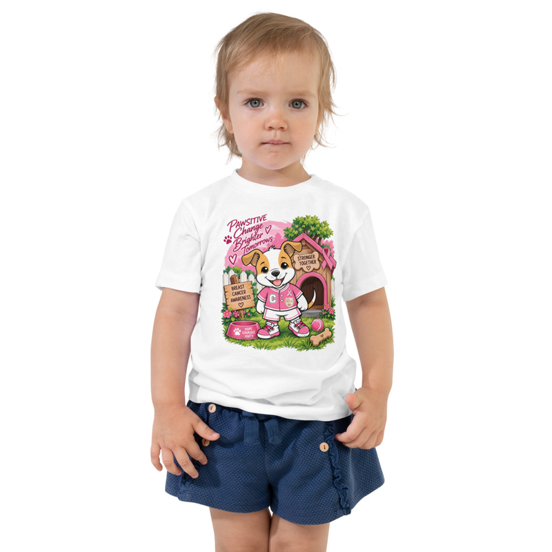 (Toddler - Unisex) Pawsitive Change Brighter Tomorrow – 2T, White