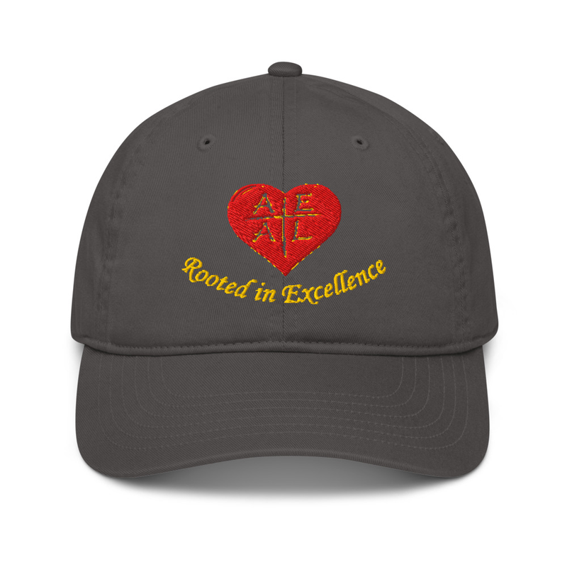 Organic dad hat – One size, Charcoal