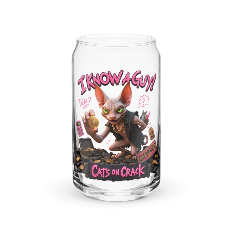 I Know A Guy 16oz Can Glass