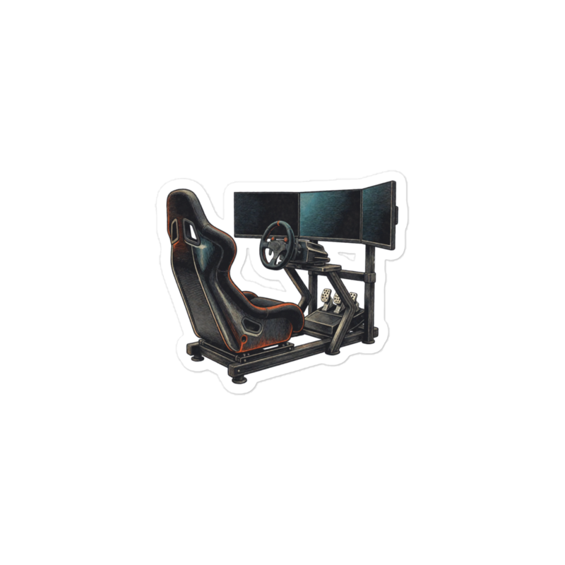 The Rig Sticker mockup