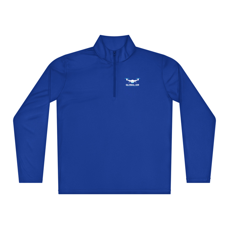 Lightweight quarter-zip pullover – S, True Royal
