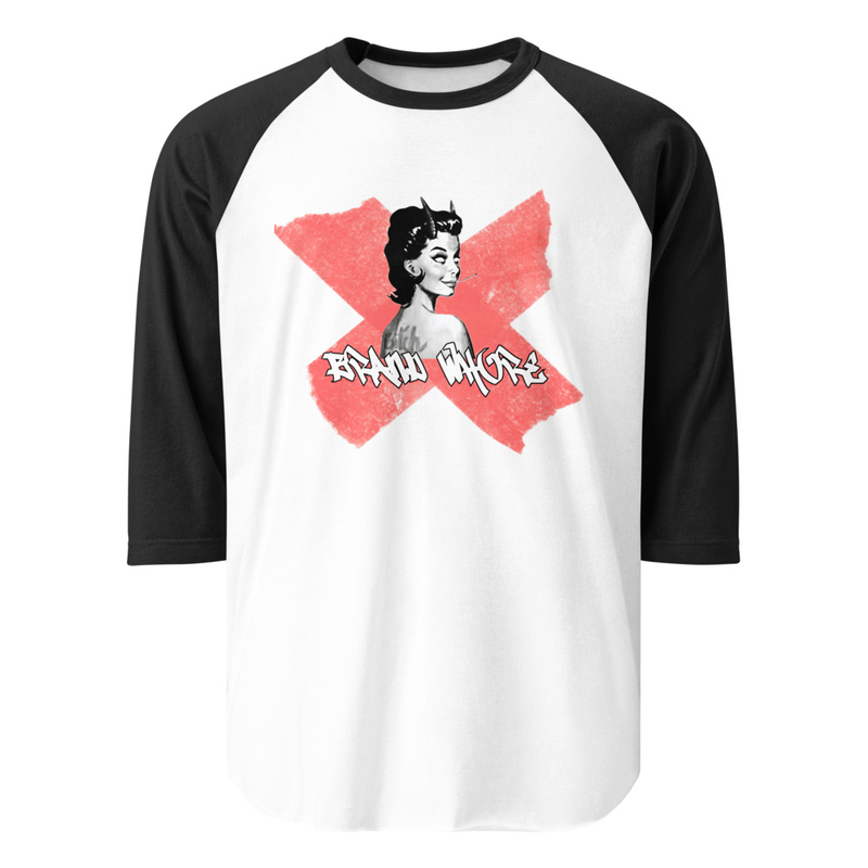 Unisex 3/4 Length Brand Whore Tee