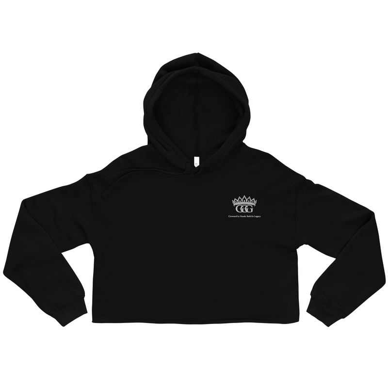 Two Hearts One Drummer Crop Hoodie