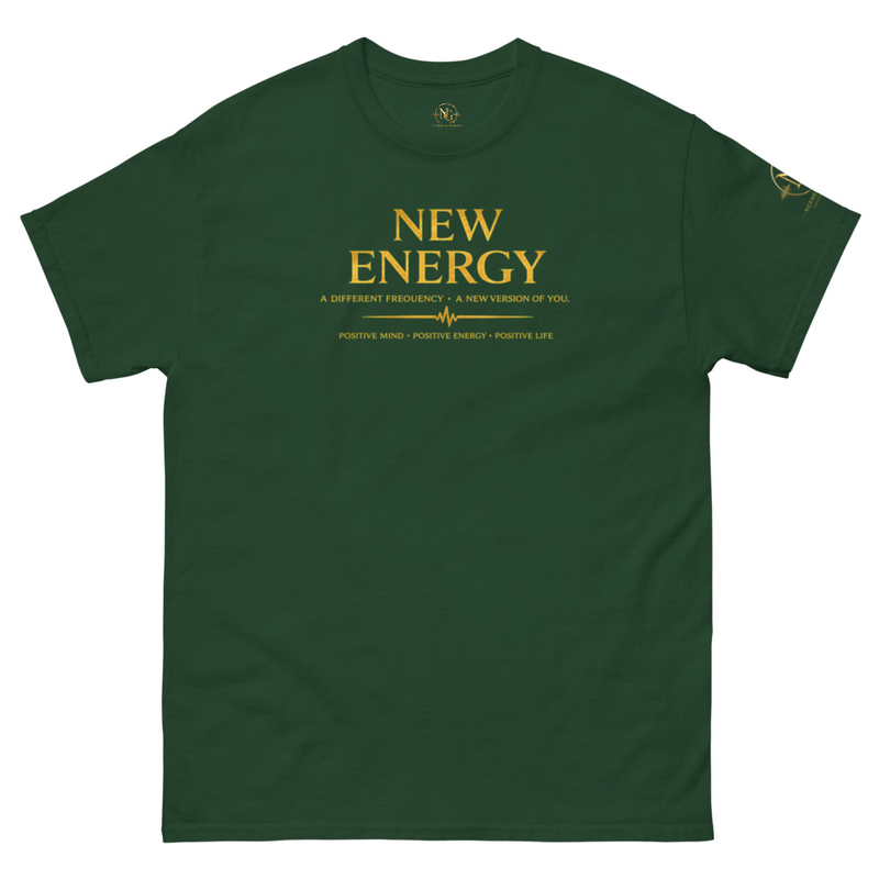 New Energy (Adult T-Shirt Heavy Cotton) – S, Forest Green