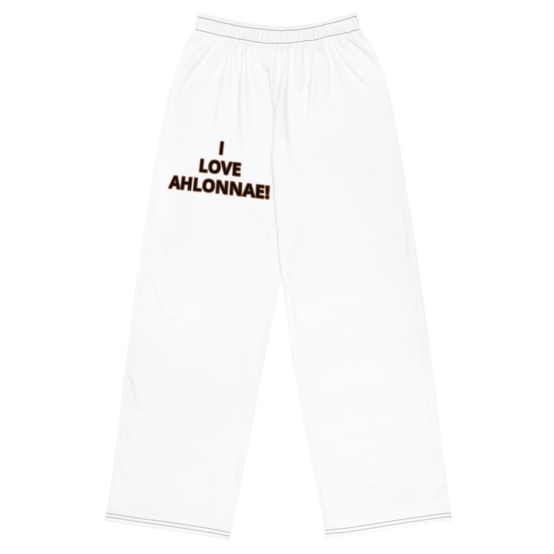 All-over print unisex wide-leg pants