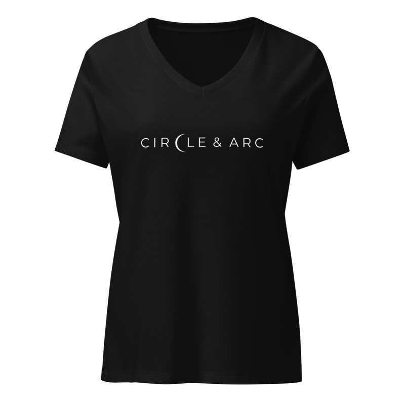 Women’s C&A Ensō Relaxed V-neck T-shirt Black
