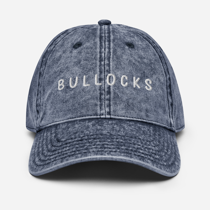 Bullocks - Vintage Cotton Twill Cap - Dad hat - Funny Hat - Funny Gifts - Greatest Dad Hats - Funniest Dad Hats
