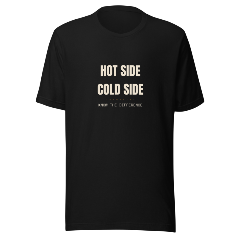 HOT SIDE COLD SIDE Tee — Homebrewing merch