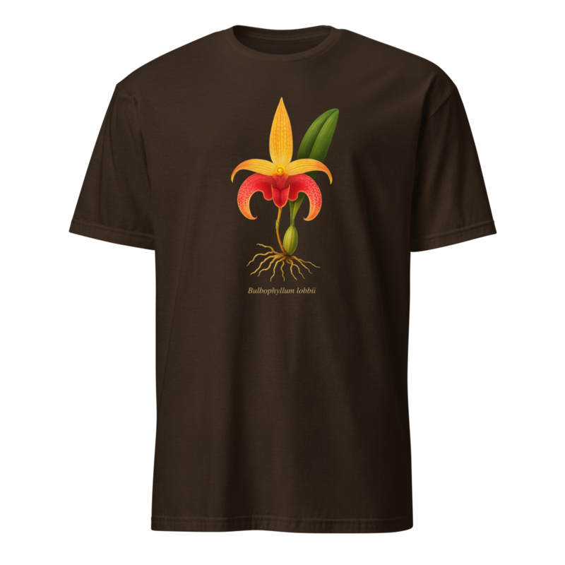 Bulbophyllum lobbii Shirt – 2XL, Dark Chocolate