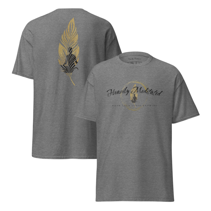 Unisex Soft Tee - Heavily Meditated™️ Reflections – S, Graphite Heather