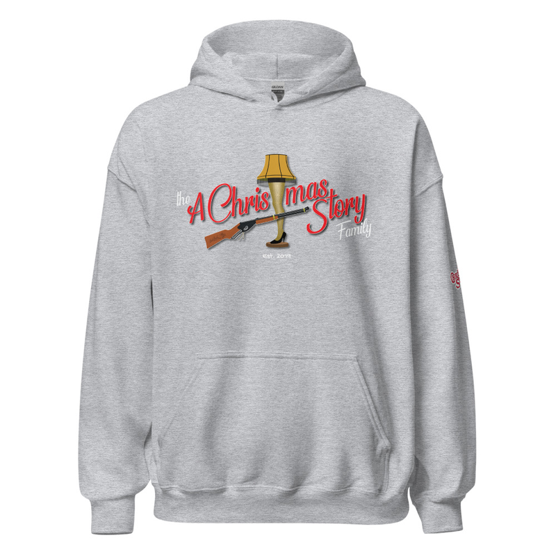 OG Red ACSF LOGO With RR and LL Custom Made by: A Christmas Story Family – XL, Sport Grey
