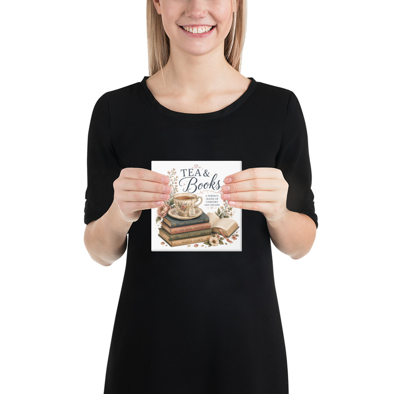 Tea & Books Canvas Art