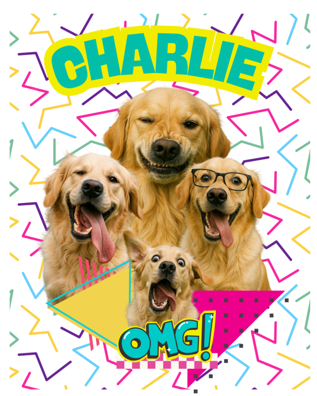 Retro Personalized Pet Party - Unisex Hoodie alternate