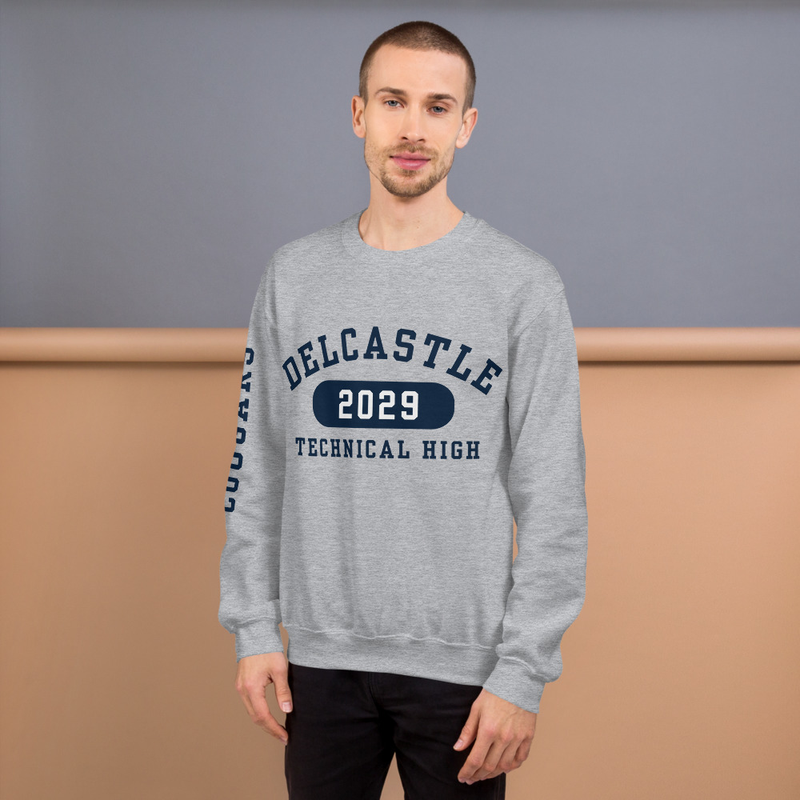Sweatshirt - Class of 2029 (Navy Font) – XL, Sport Grey