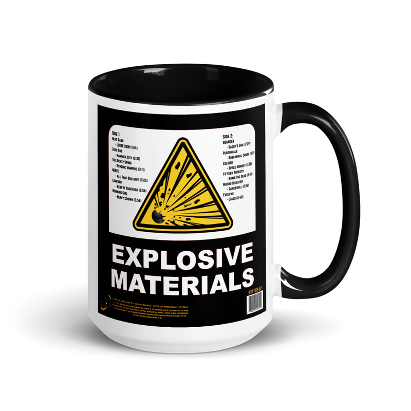 Vol.2 Album Front & Back Mug with Color Inside – 15 oz, Black