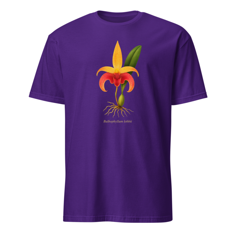 Bulbophyllum lobbii Shirt – S, Purple