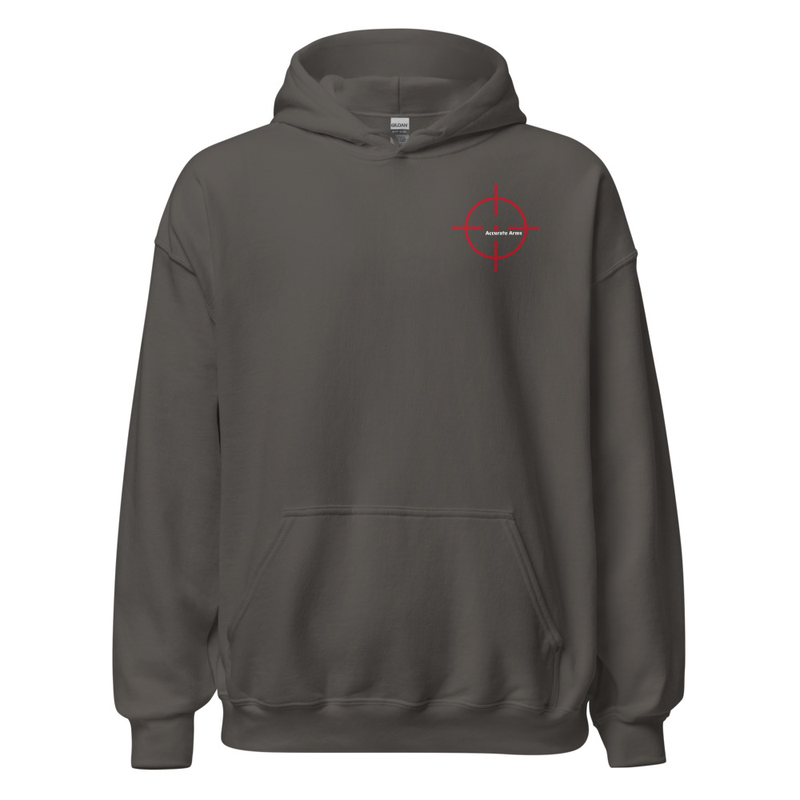Accurate Arms Unisex Hoodie – S, Charcoal