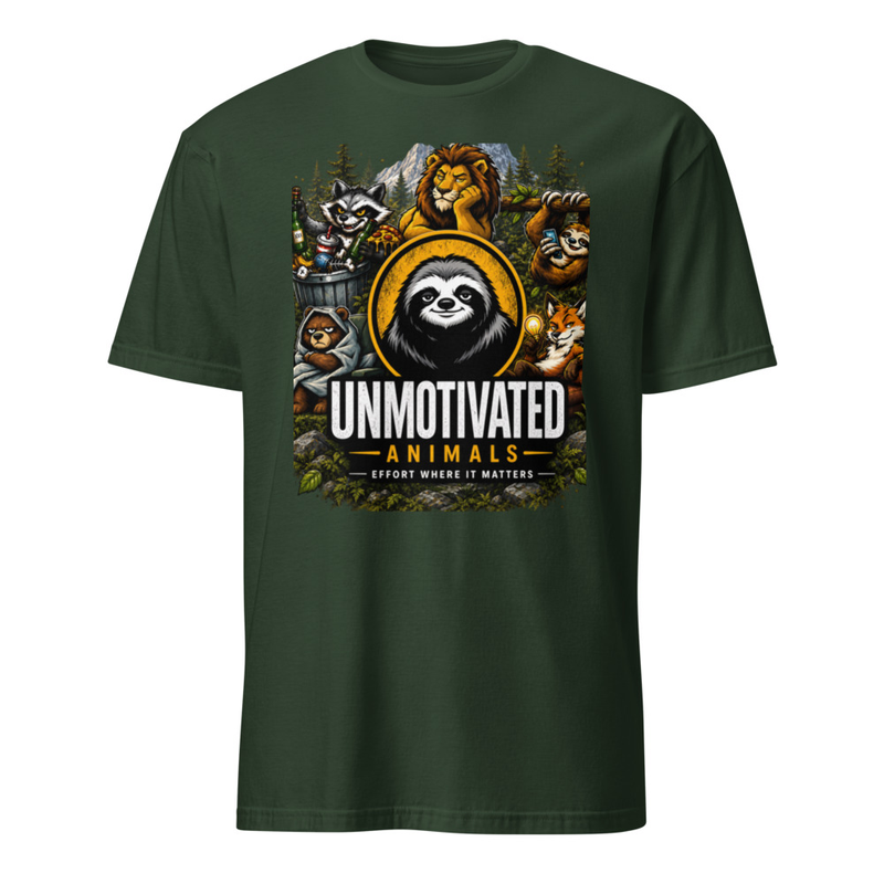 Unmotivated Animals Tee – 2XL, Forest Green