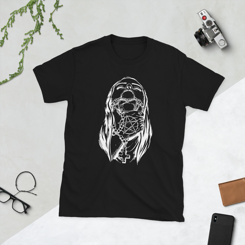 Sinful Bliss | Unisex T-Shirt - Unveiling The Taboo with White Ink Edition