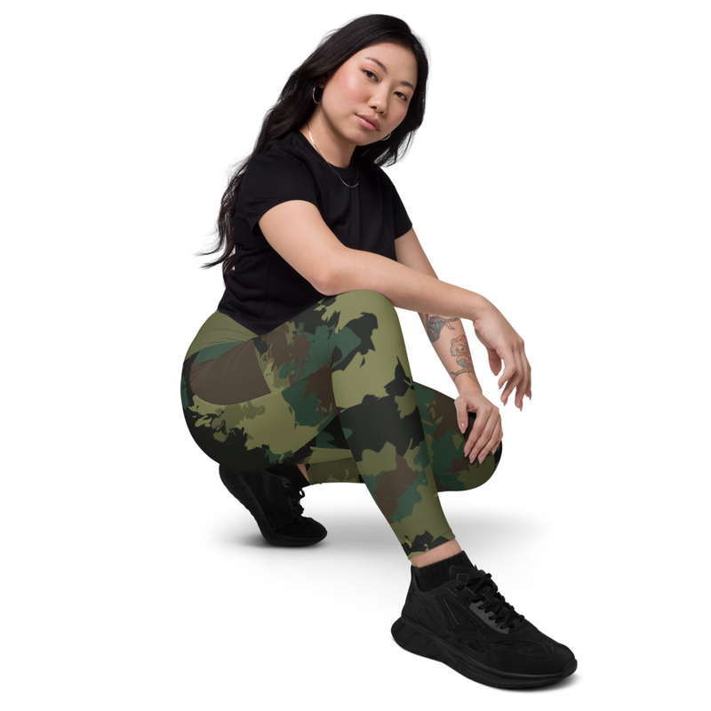 Kicxs Leggings With Pockets - Green Camo