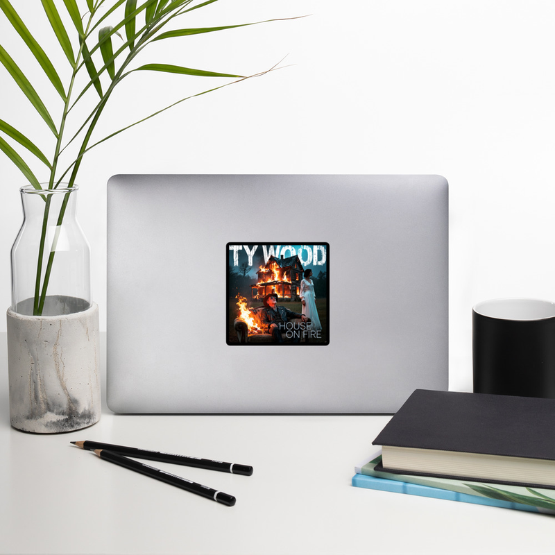 House on Fire Sticker
