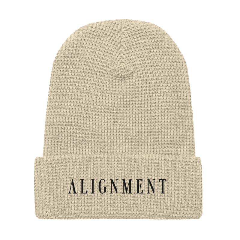 Alignment Collection | Soul Threads Embroidered Waffle Beanie – One size, Birch