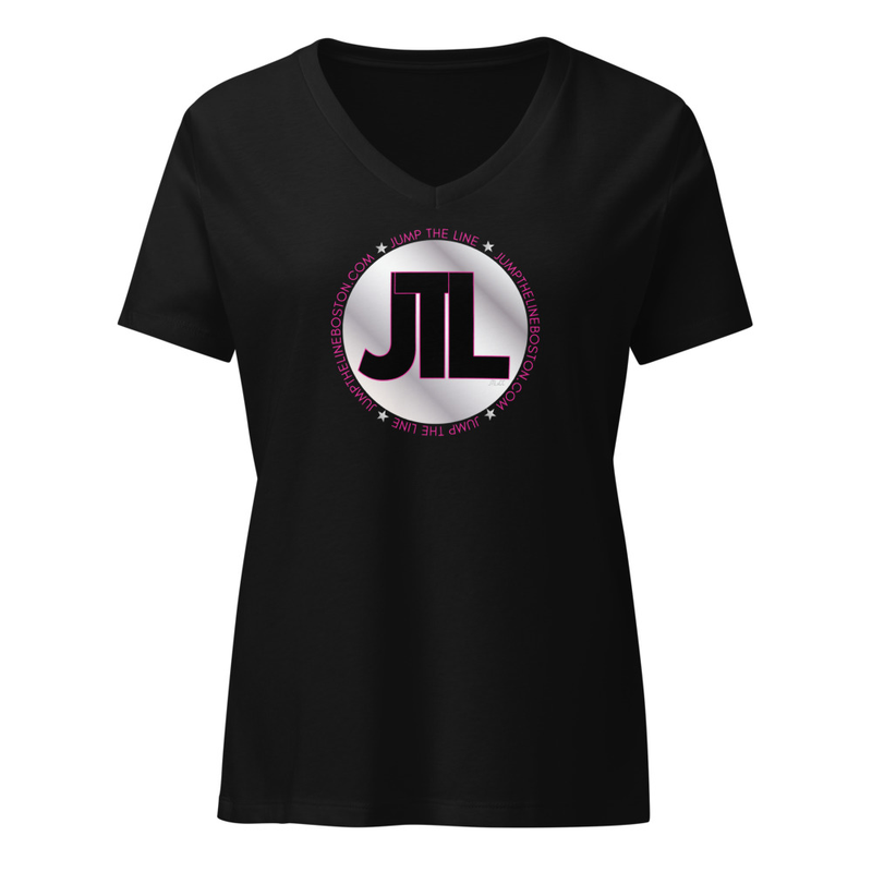 Women’s Relaxed V-Neck - Jump The Line x Cindy Carlino Original