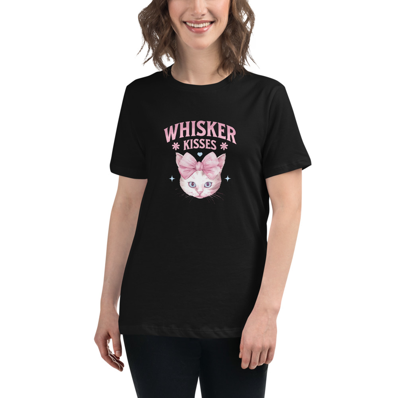 Women's Relaxed T-Shirt: Whisker Kisses II
