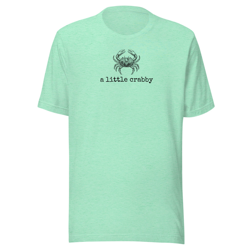 A Little Crabby Tee – 2XL, Heather Mint