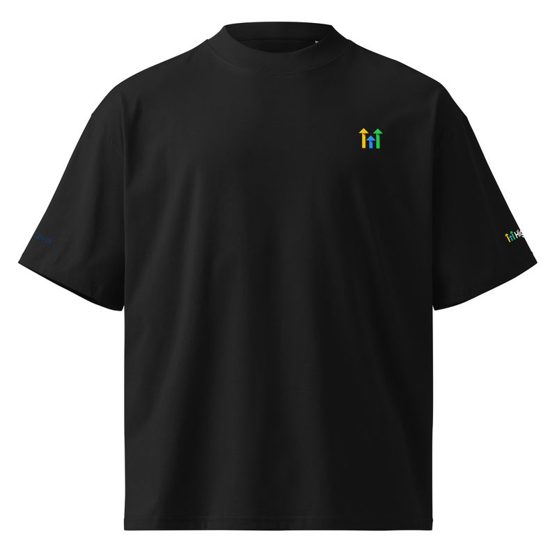 HighLevel Oversized High Neck T Shirt – S, Black