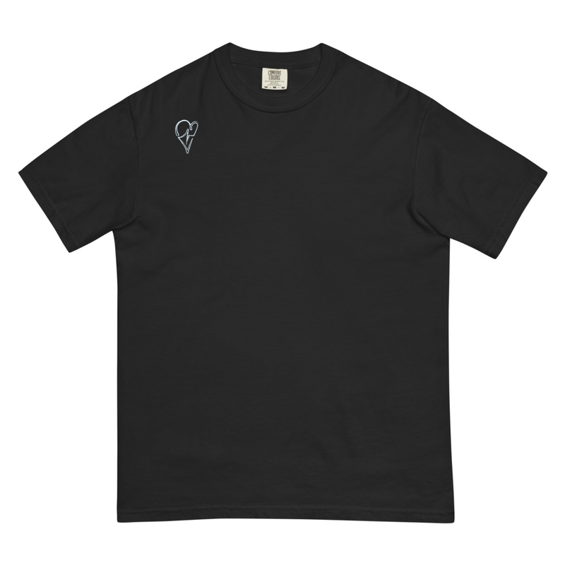 ryan story heart tee — black