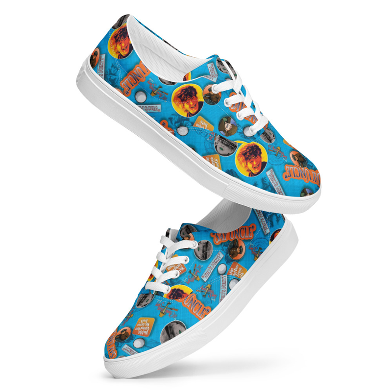 Women's "A Christmas Story Blue Bully Collage" Canvas Shoes