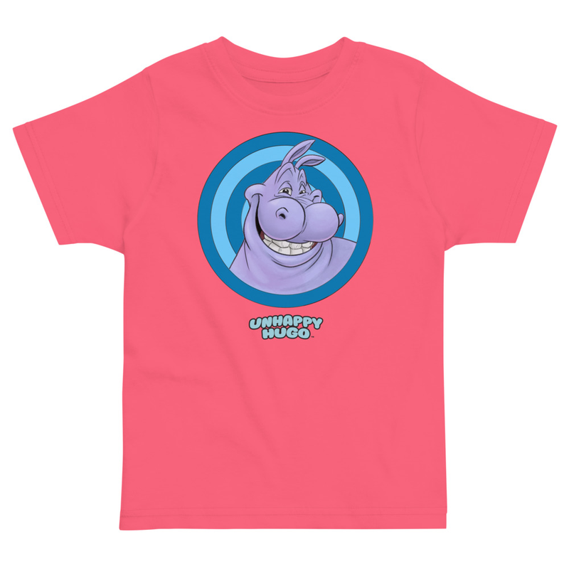 Unhappy Hugo Blue Circles T-Shirt for Preschoolers
