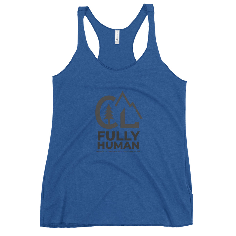Fully Human | Women's Racerback Tank – S, Vintage Royal