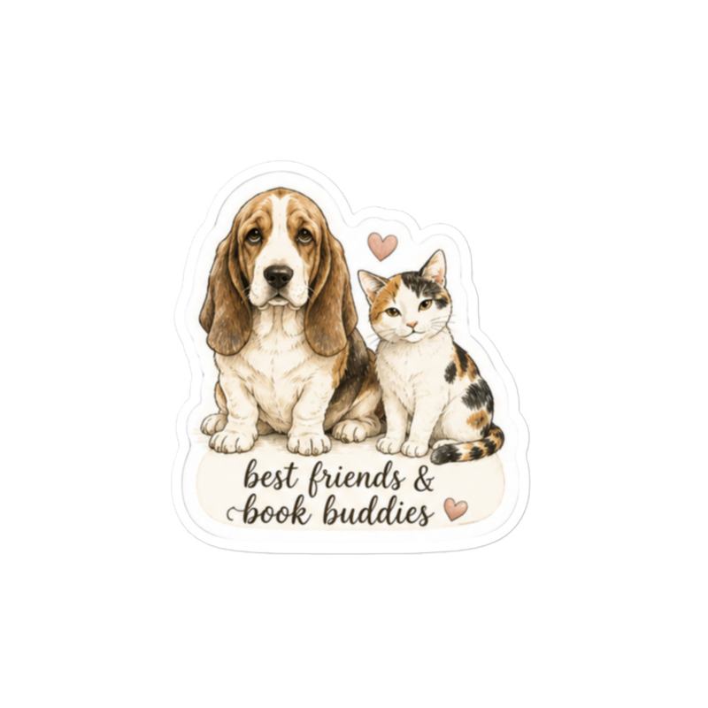 Book Besties Kiss-cut vinyl decals – 8″×10″, Satin
