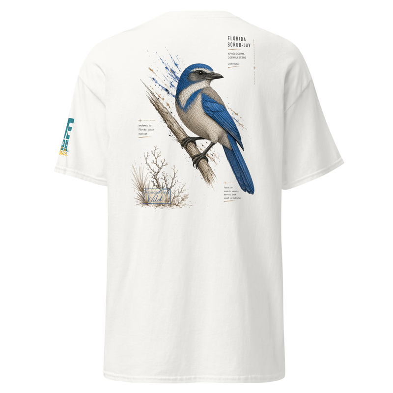 Florida Scrub Jay Absolutely Wild x Live Wildly Tee
