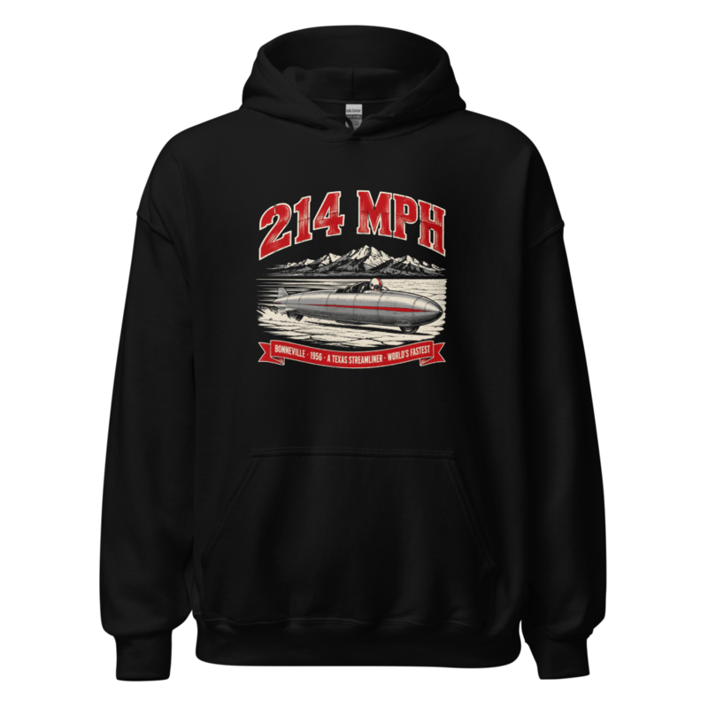 214 MPH · Bonneville 1956 Hoodie