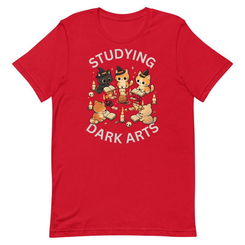 Studying Dark Arts Cat Lovers Unisex t-shirt