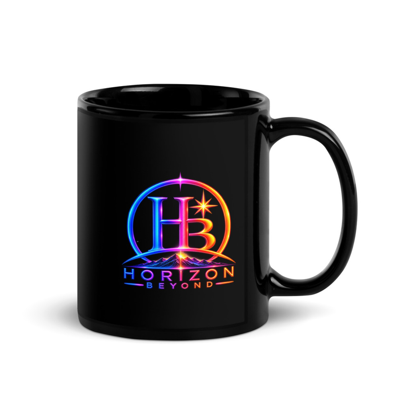 Horizon Beyond Black Glossy Mug