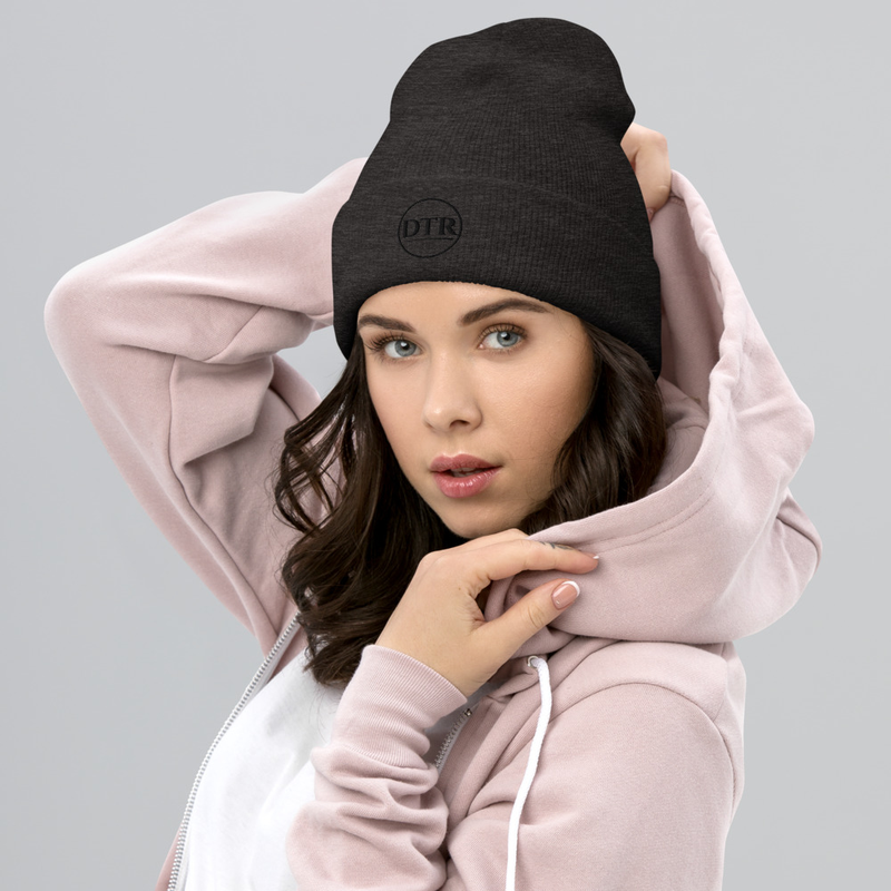 DTR Cuffed Toque/Beanie Black Logo