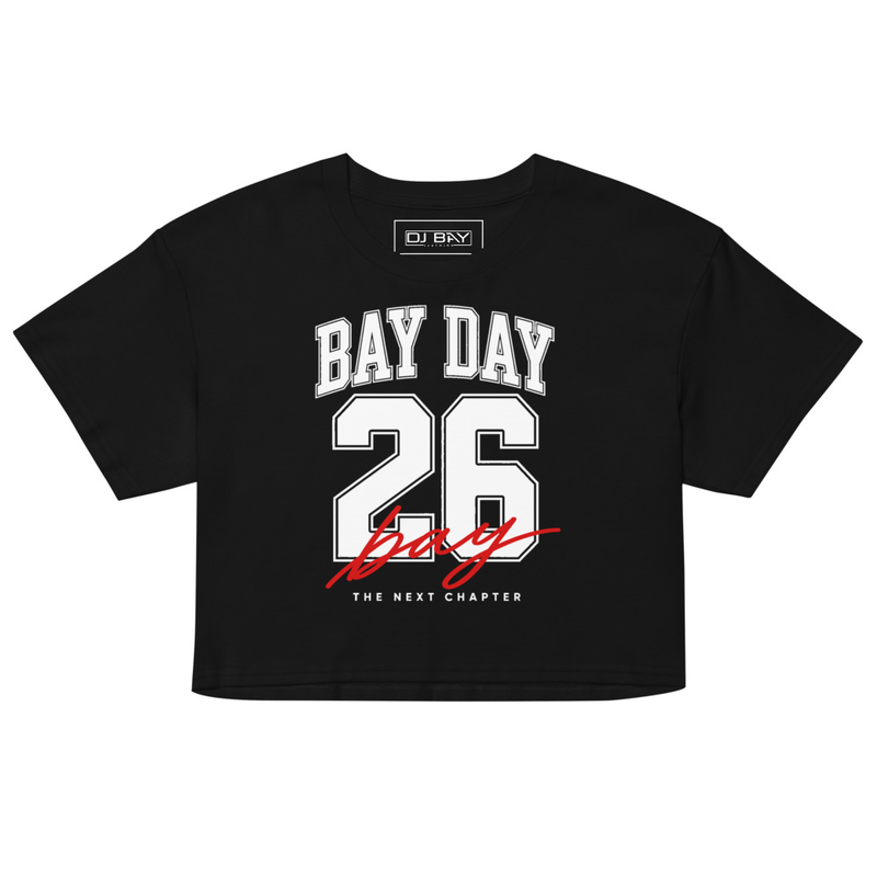 Bay Day '26 Women’s crop top (Black)