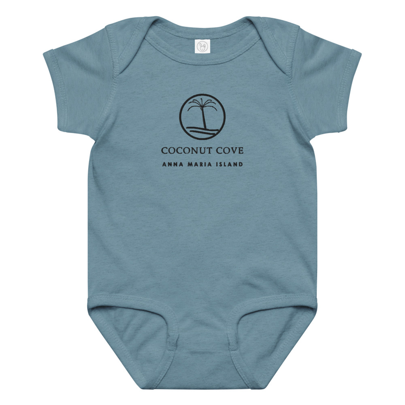 Baby Coconut Cove Embroidered jersey bodysuit