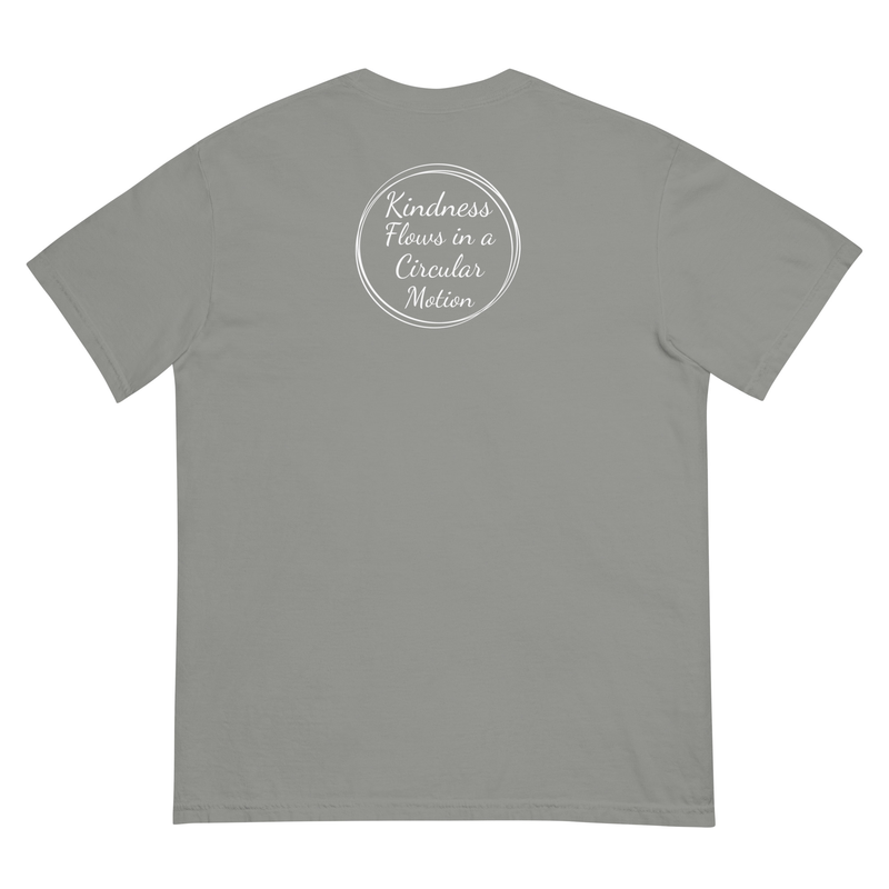 Kindness Flows Back Print Unisex heavyweight tee