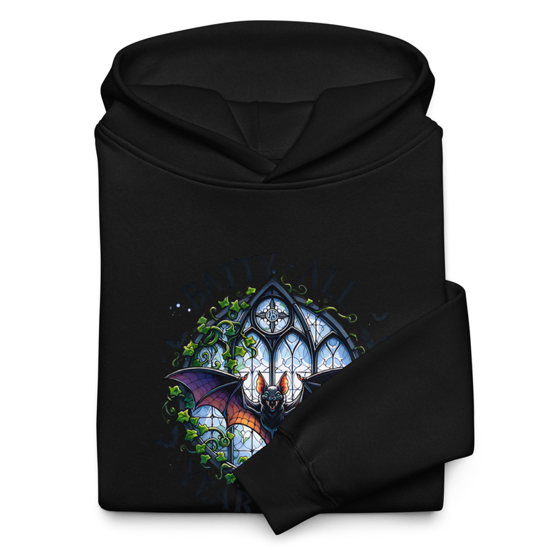 Halloween T-Shirt Gothic Bat Stained Glass Design, Gothic Halloween Bat Shirt – view 2