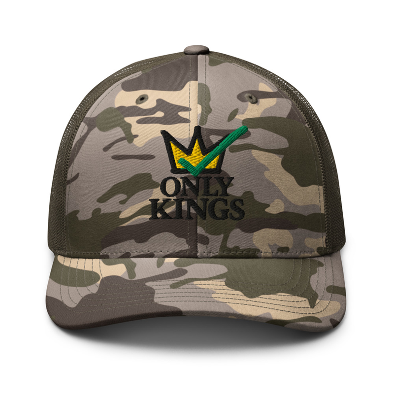 Camouflage trucker hat – One size, Camo/Olive