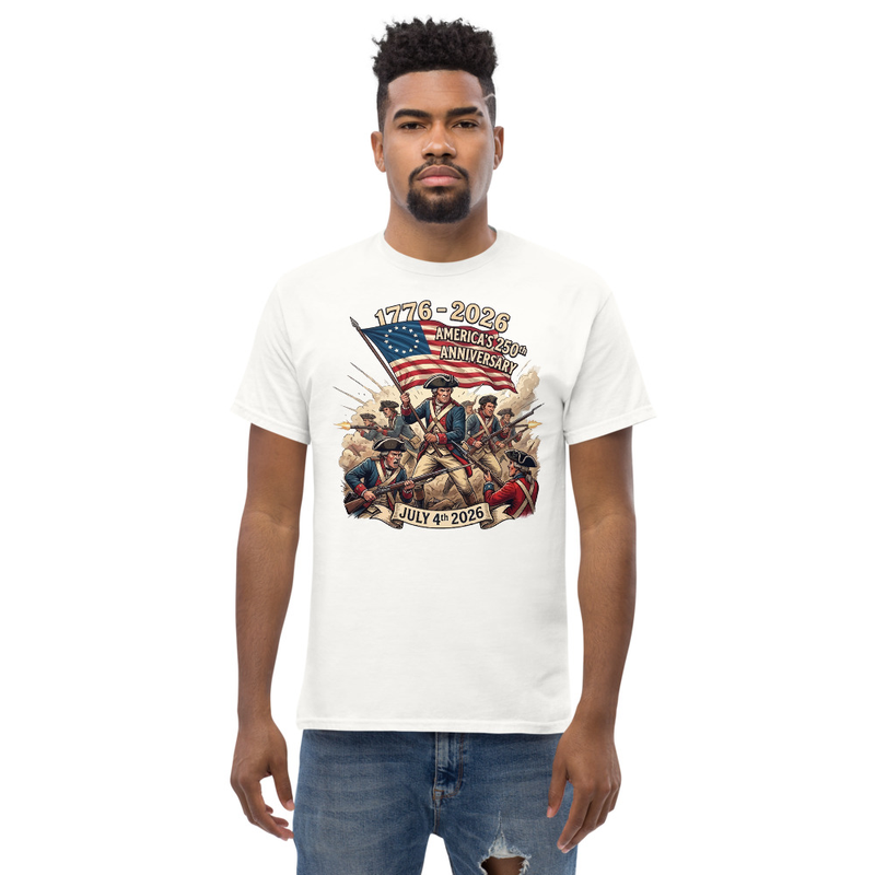 USA 250 | Revolution Unisex Classic Tee – XL, White